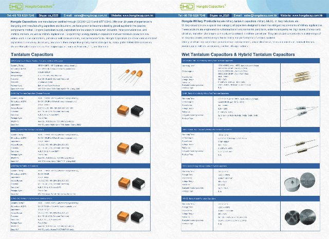Танталовые конденсаторы Ultra-Low ESR